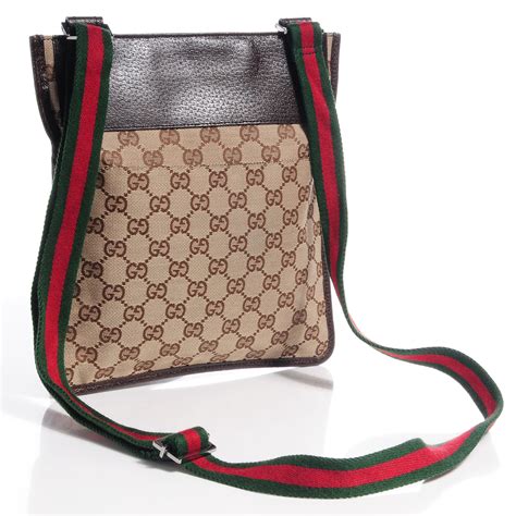 vintage monogram gucci messenger crossbody bag|gucci messenger bag men sale.